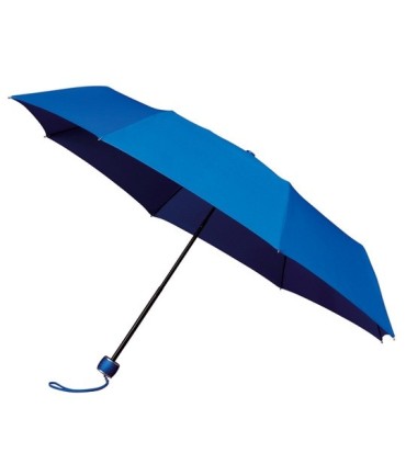 Klasyczna damska wytrzymała parasolka do torebki, niebieska