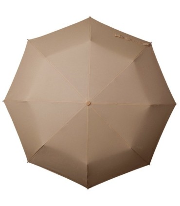 Klasyczna damska wytrzymała parasolka do torebki, beżowa