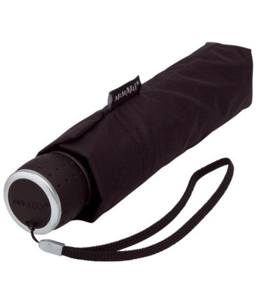 Klasyczna damska wytrzymała parasolka do torebki, czarna