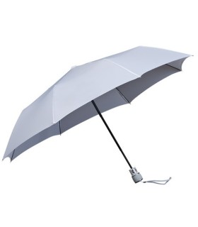 Automatyczna parasolka damska Impliva z włóknem do torebki, biała