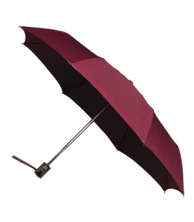 Klasyczna, automatyczna parasolka damska z włóknem, do torebki, bordowa