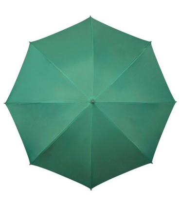 Parasol XL średnica 126 cm włókno rączka stylizowana na drewno IMPLIVA, zielony
