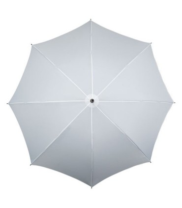Duża automatyczna damska parasolka w kolorze białym