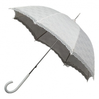 Romantyczna koronkowa parasolka w stylu retro w kolorze ecru