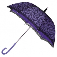 Koronkowa parasolka w stylu retro w kolorze fioletowo - czarnym
