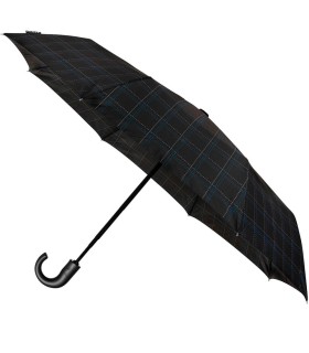 Wielokolorowy parasol automatyczny w kratkę firmy Impliva