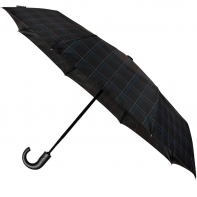Wielokolorowy parasol automatyczny w kratkę firmy Impliva
