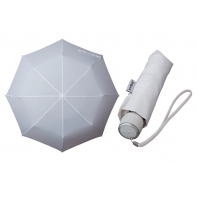 Klasyczna damska składana parasolka w kolorze białym