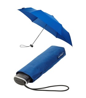 Lekka, płaska, mała parasolka damska do torebki IMPLIVA, granatowa