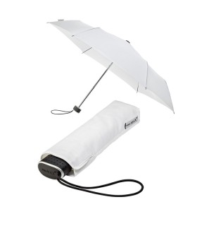 Lekka, płaska, mała parasolka damska do torebki IMPLIVA, biała