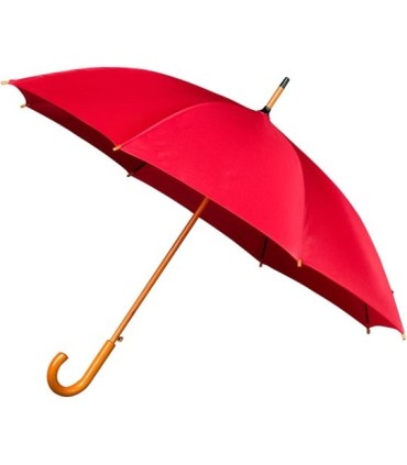 Automatyczna damska parasolka w kolorze czerwonym