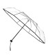 Składana krótka przezroczysta transparentna parasolka, 24 cm
