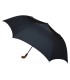 Czarna składana bardzo duża parasolka rodzinna marki Parasol, 120 cm