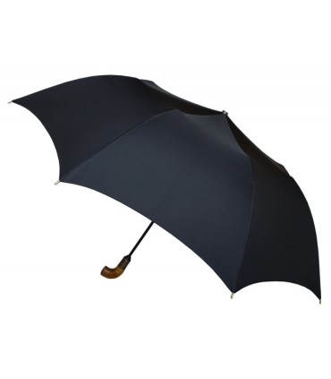 Czarna składana bardzo duża parasolka rodzinna marki Parasol, 120 cm
