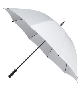 Bardzo duża wytrzymała damska parasolka w kolorze białym