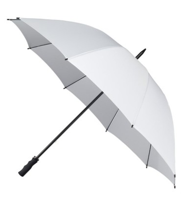Bardzo duża wytrzymała damska parasolka w kolorze białym