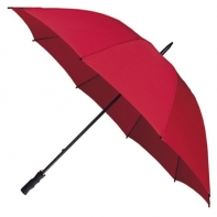 Bardzo duża wytrzymała damska parasolka w kolorze czerwonym