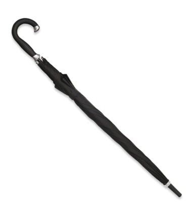 Czarna składana bardzo duża parasolka rodzinna marki Parasol, 130 cm