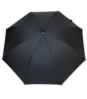 Czarna składana bardzo duża parasolka rodzinna marki Parasol, 130 cm