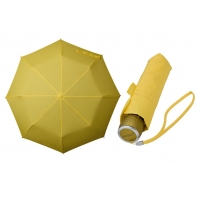 Klasyczna damska składana parasolka w kolorze żółtym