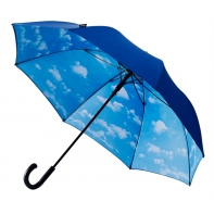 Duża parasolka z motywem chmurek