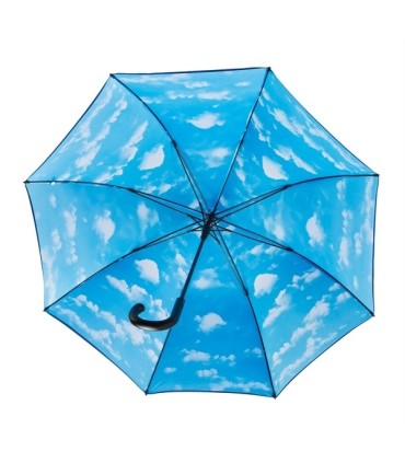 Duża parasolka z motywem chmurek