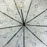 Automatyczna parasolka damska Tiros w krople, ecru