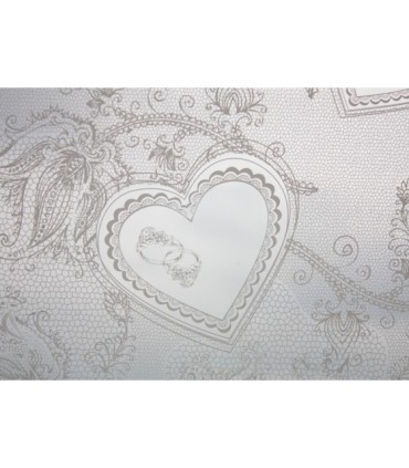 Głęboka przezroczysta parasolka damska z falbanką, koronka