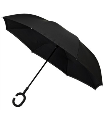 Holenderski parasol odwrócony "Revers", czarny