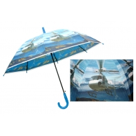 Duża automatyczna parasolka dziecięca z motywem helikoptera