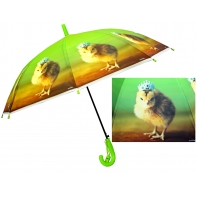 Dziecięca duża automatyczna parasolka z gwizdkiem, kurczaczek