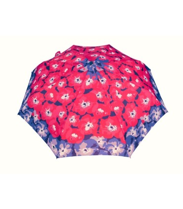 Automatyczna parasolka damska marki Parasol, czerwona w kwiaty