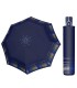 Wytrzymała AUTOMATYCZNA parasolka Doppler, niebieska z ornamentem