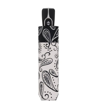 Wytrzymała AUTOMATYCZNA parasolka Doppler, czarno kremowa we wzory