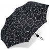 Automatyczna parasolka damska Pierre Cardin czarna we wzory