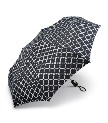 Automatyczna parasolka damska Pierre Cardin czarna we wzory