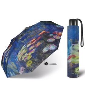 Manualny lekki parasol Happy Rain Alu light Monet IV 24 cm