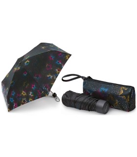 Mała, lekka parasolka Esprit w pięknej kosmetyczce metaliczne gwiazdki