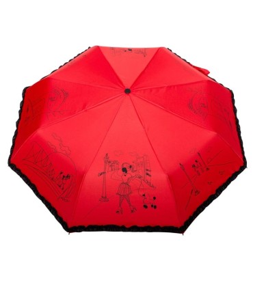 Automatyczna lekka parasolka romantyczna z falbanką polskiej marki Parasol