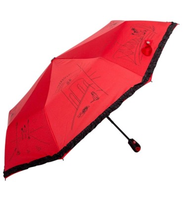 Automatyczna lekka parasolka romantyczna z falbanką polskiej marki Parasol