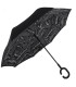 Parasol odwrócony "Revers" z podwójnym materiałem wzorzysty