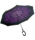 Parasol odwrócony "Revers" z podwójnym materiałem wzorzysty