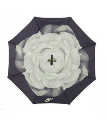 Parasol odwrócony "Revers" z podwójnym materiałem wzorzysty