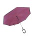 Parasol odwrócony "Revers" z podwójnym materiałem dwa kolory: czarny + inny