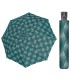 Wytrzymała AUTOMATYCZNA parasolka Doppler, zielona w fale z kropek