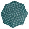 Wytrzymała AUTOMATYCZNA parasolka Doppler, zielona w fale z kropek