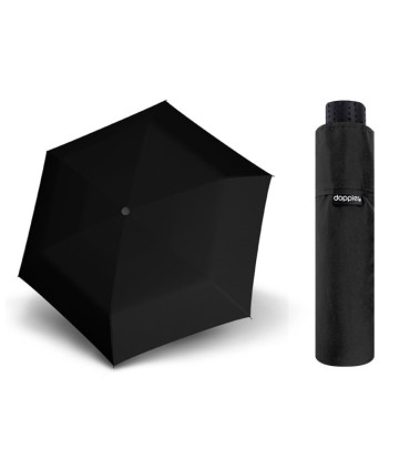 Bardzo lekka parasolka damska (140 g) Doppler, czarna