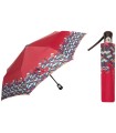 Automatyczna parasolka damska Carbon Steel polskiej marki Parasol, skórzana rączka