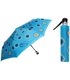 Automatyczna parasolka damska marki Parasol, skórzana rączka