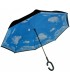 Parasol odwrócony "Revers" z podwójnym materiałem wzorzysty